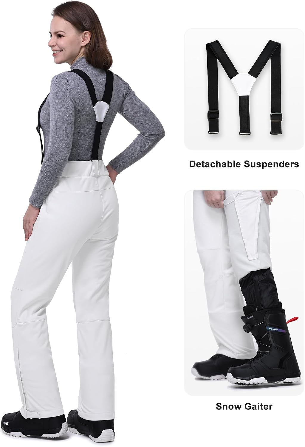 Detalle 2 de 33,000ft women ski pants, 8000mm waterproof