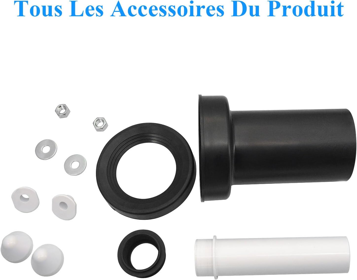 Thumbnail 6 de Kit de raccordement pour cuvette suspendue Mendorio compatible Geberit 152.426.46.1 (tuyau d’évacuation + tuyau de remplissage, joints)