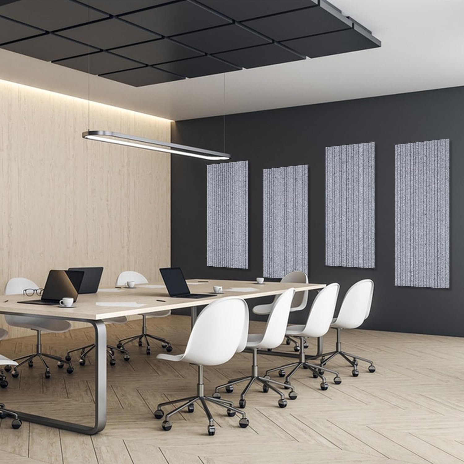 Thumbnail 6 de AUTORIFIC AR-GYB-5/10Pack Acoustic Panels, 5-Pack, Silver Gray, 0.95 NRC