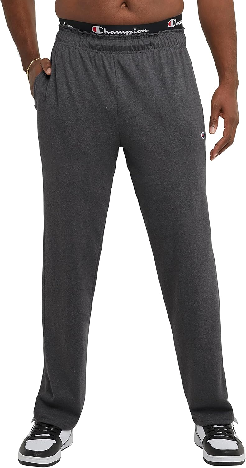 Detalle de Champion Men's Open-Bottom Lounge Pants, Standard Fit