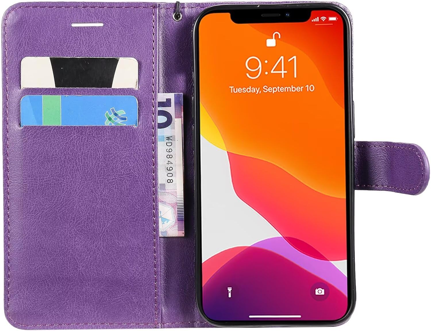 Detalle de Caseurban iPhone 13 wallet case in PU leather