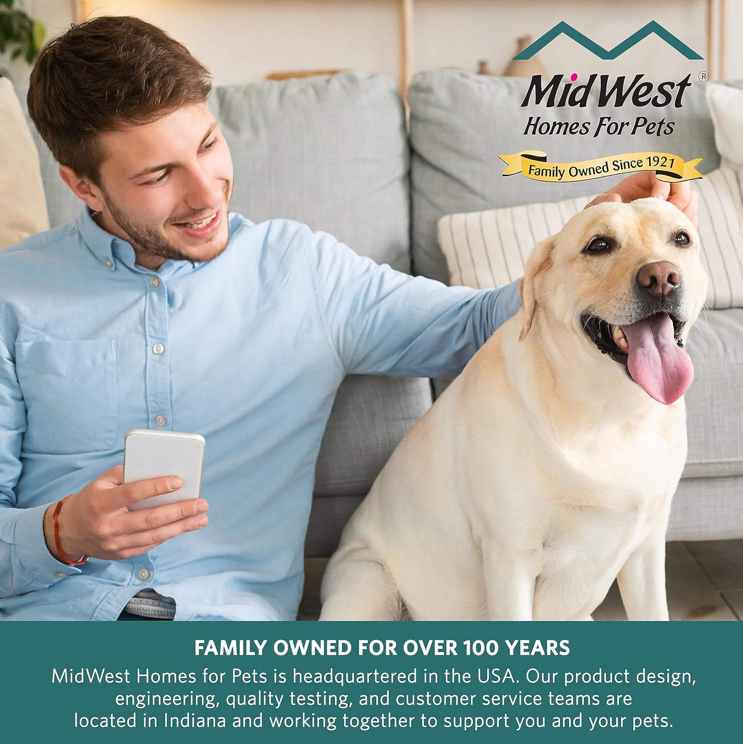 Thumbnail 6 de MidWest Homes for Pets Cancello per animali domestici: alta resistenza, installazione a pressione e apertura walk-through