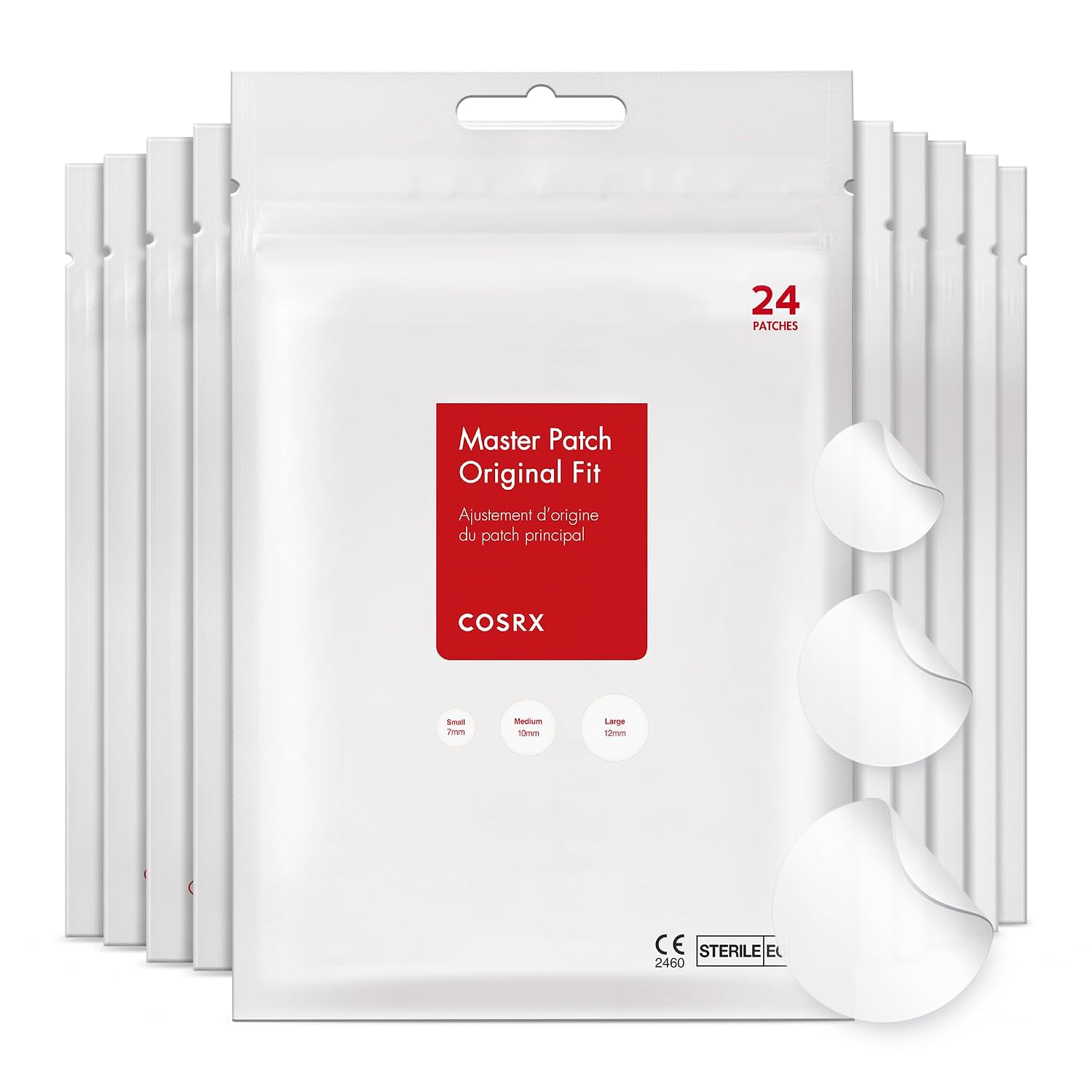 Detalle de COSRX MI-2DSW-0GJF Master Patch Original Fit Hydrocolloid Patches, 3 Sizes