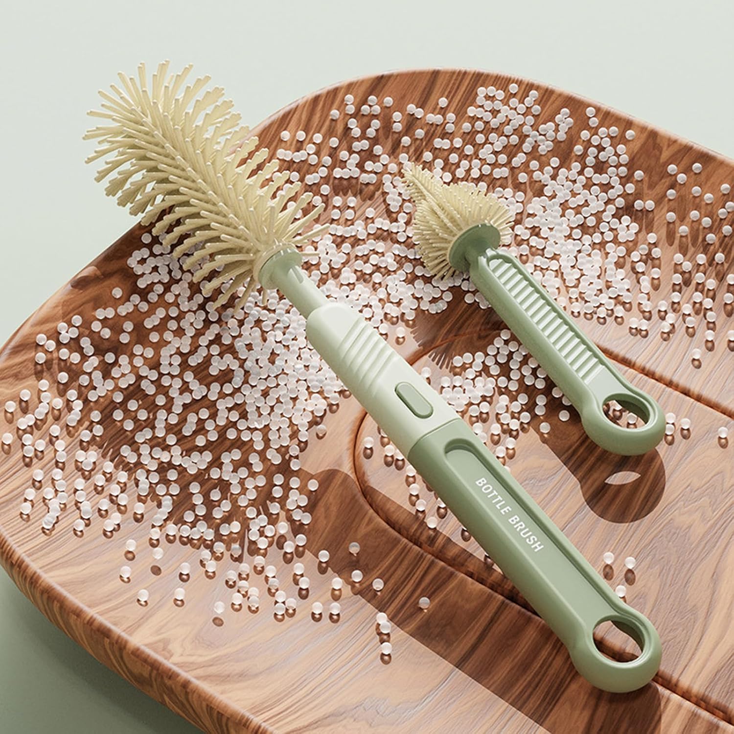 Thumbnail 6 de Baby Bottle Brush Cleaner Set – 360° Rotating 6‑in‑1 Silicone Kit with Travel Case