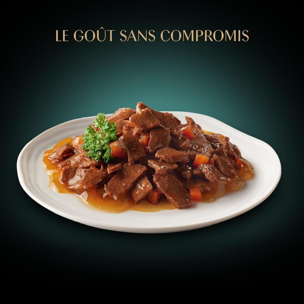 Detalle 2 de SHEBA Délices Gourmands Sachets fraîcheur 6 x 50g – Nourriture humide pour chat adulte, goût Paris