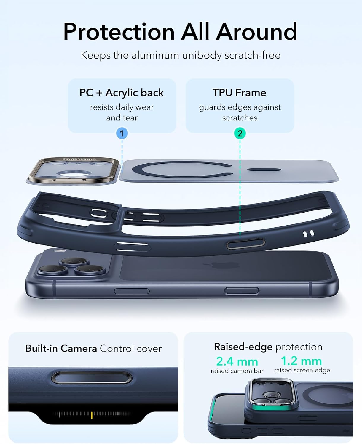 Thumbnail 2 de ESR iPhone 17 Pro Max Case with Stash Stand and MagSafe Compatibility