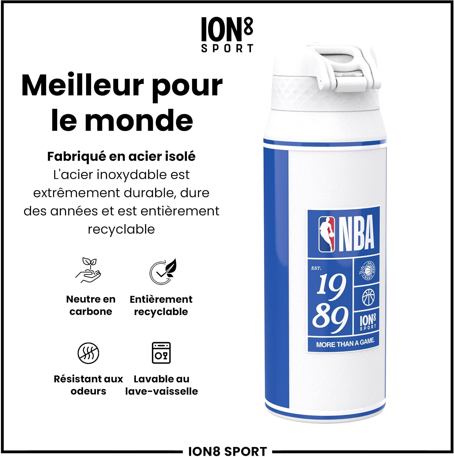 Thumbnail 4 de Ion8 Orlando Magic Gourde isotherme 750 ml