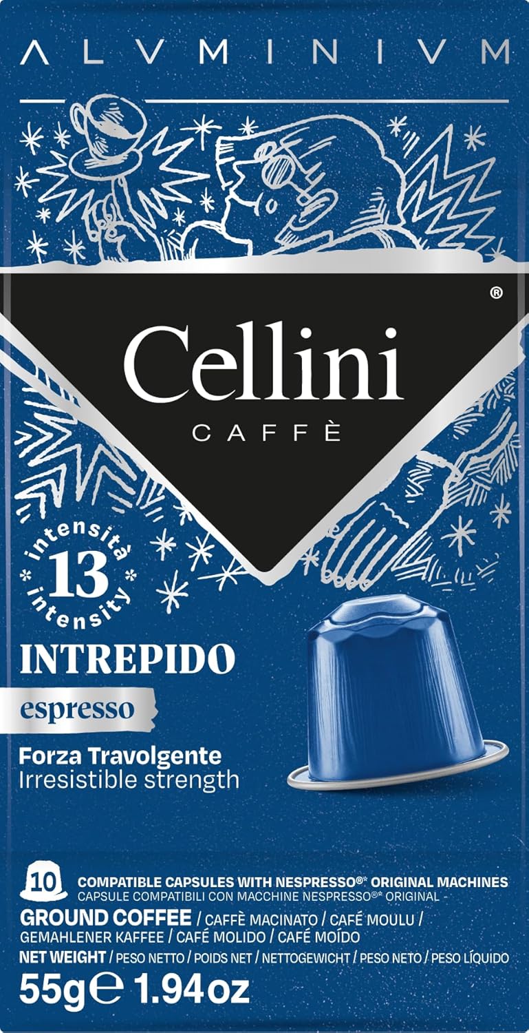 Detalle de Caffè Cellini Capsule Alluminio Compatibili con Nespresso – Degustazione 80pz