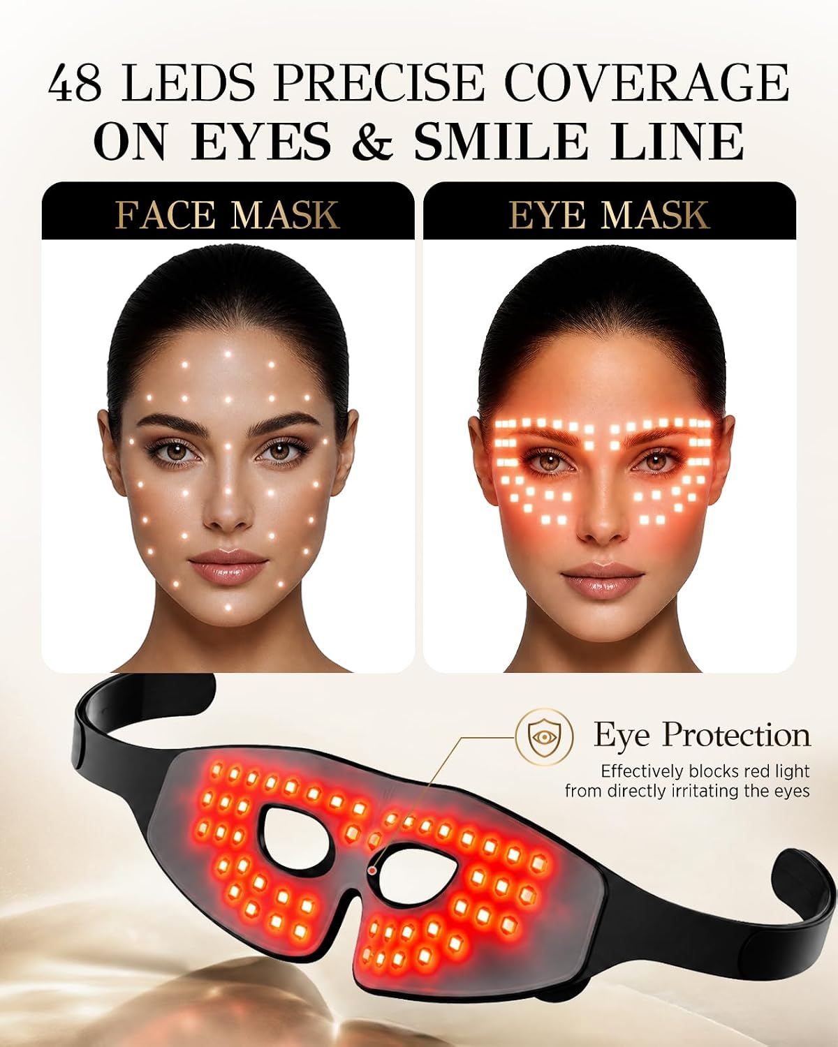 Detalle de XSSNVV Red Light Eye Mask, 630 nm