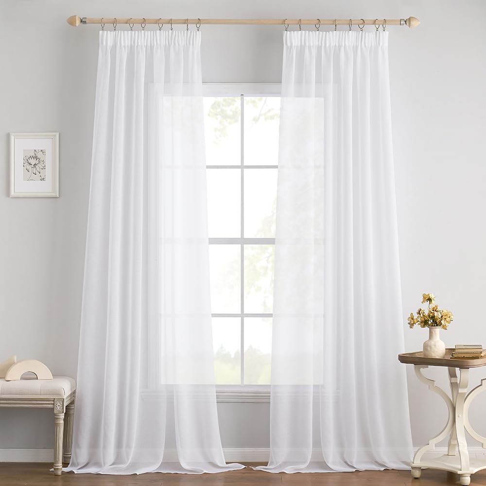 Detalle de EMEMA Voile Vorhang 2er Set 140 x 225 cm