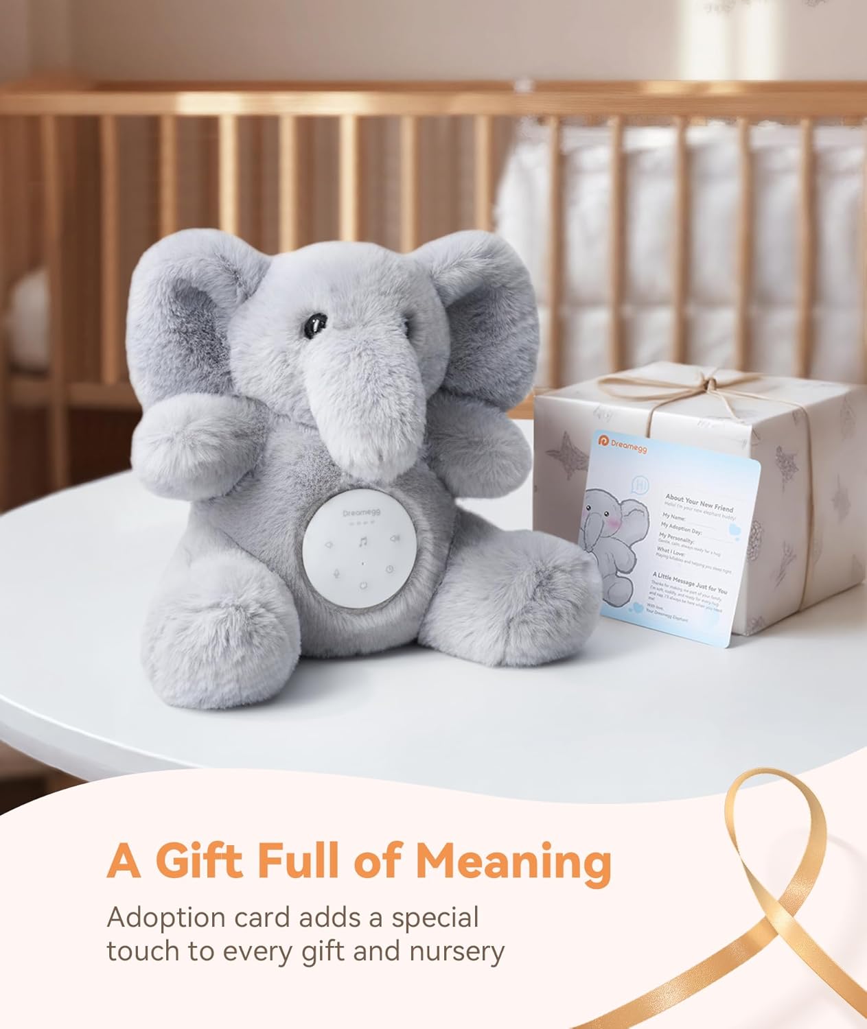 Thumbnail 6 de Dreamegg Snuggle Elephant white noise machine
