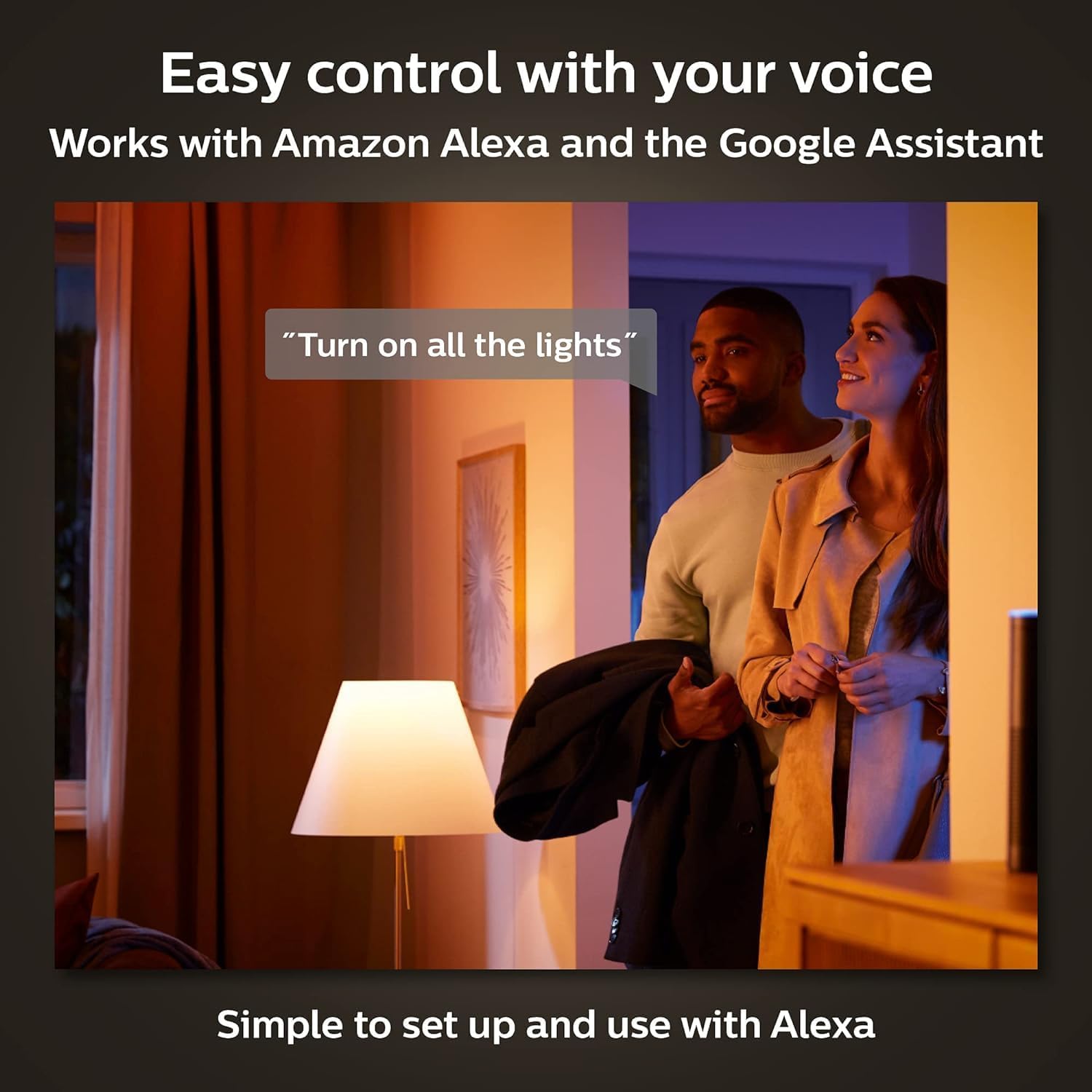 Thumbnail 4 de Philips Hue New White and Colour Ambiance Smart Light Bulb 4 Pack (60W, 800lm) – E27 Bluetooth Edition