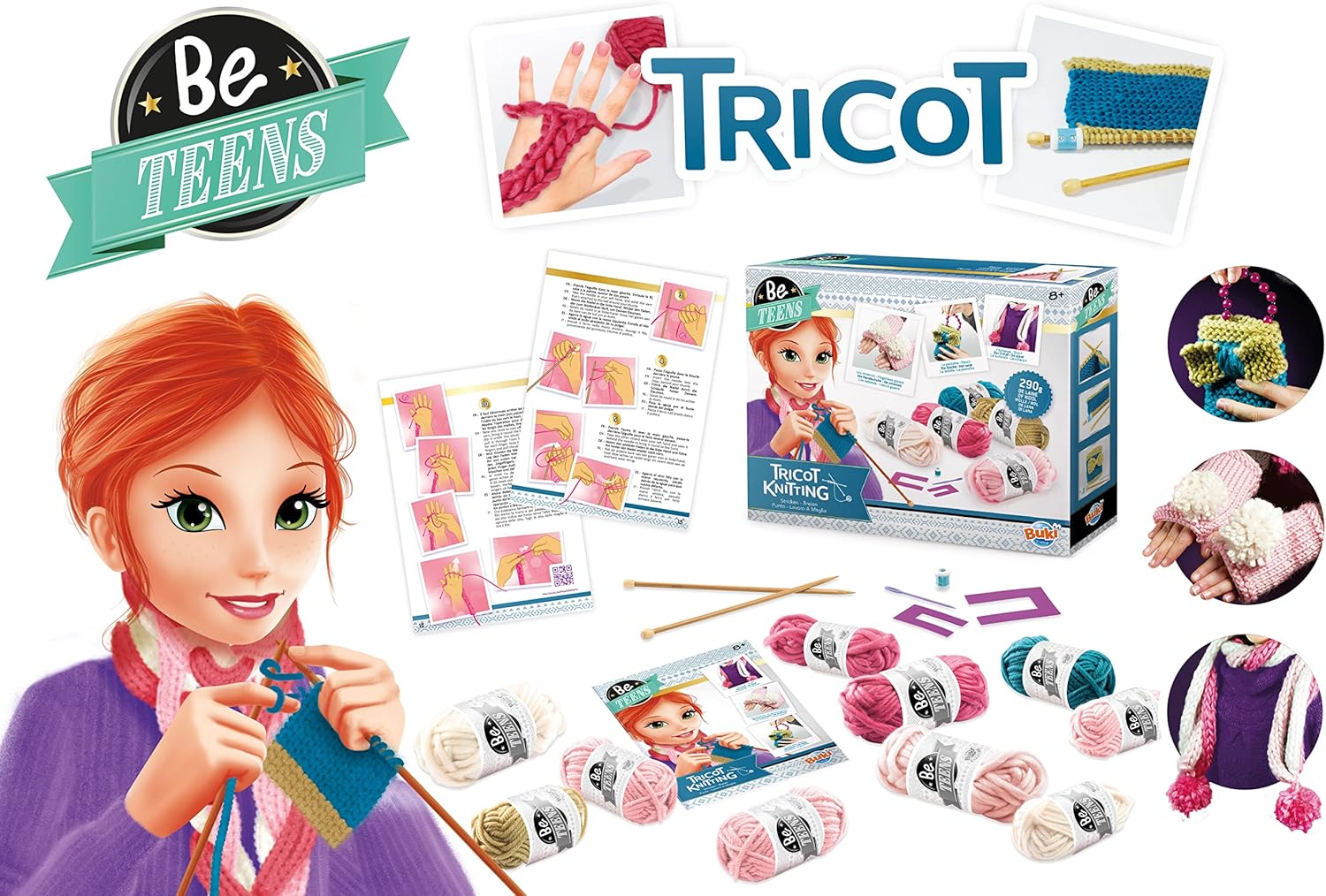 Thumbnail 1 de Buki BE002 Tricot — kit initiation au tricot pour enfants dès 8 ans