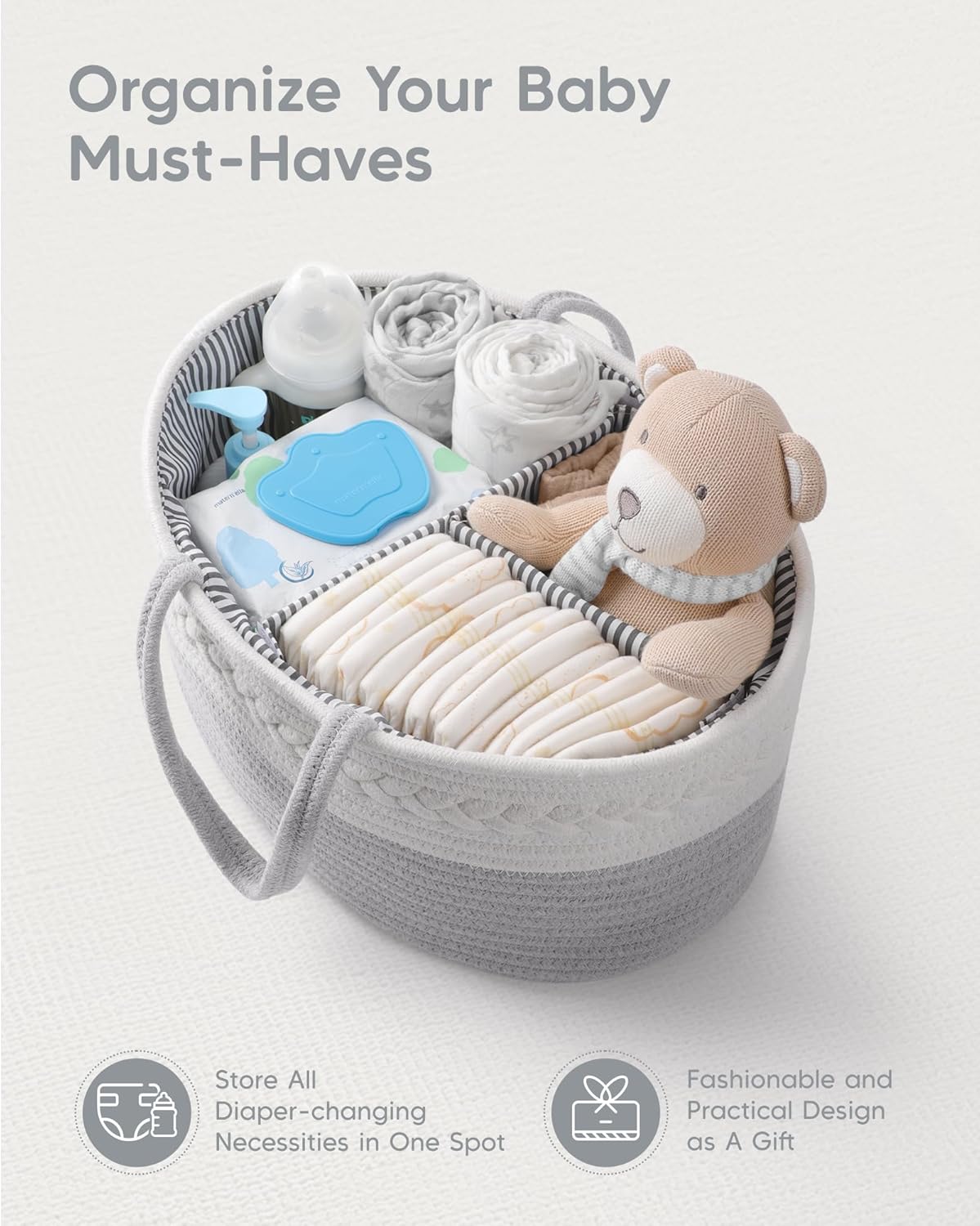 Detalle 2 de Maliton Nappy Caddy 1 organiser for newborns