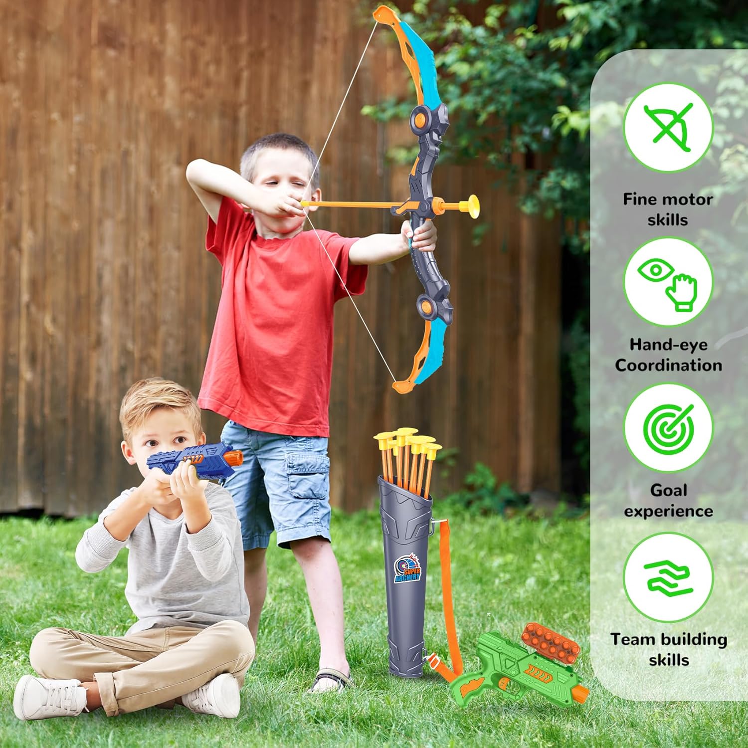 Thumbnail 3 de GMAOPHY 2-Pack Bow and Arrow Toy 🏹