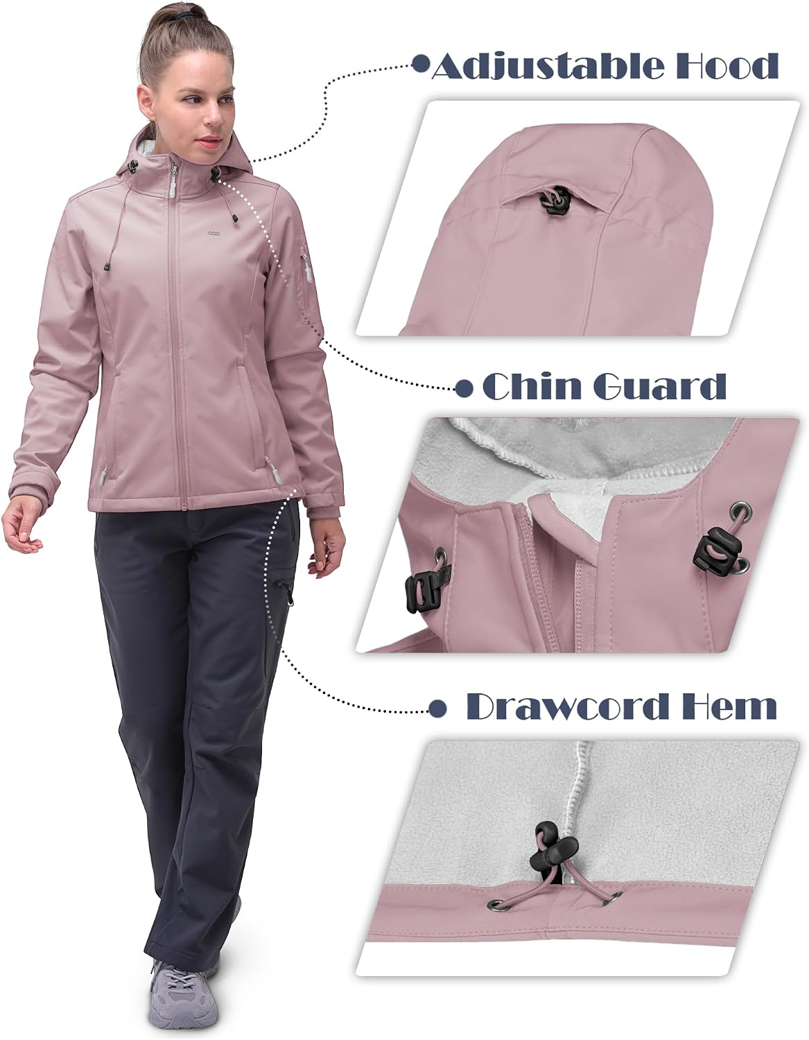 Thumbnail 5 de Softshelljacke Damen mit Kapuze 8000 mm