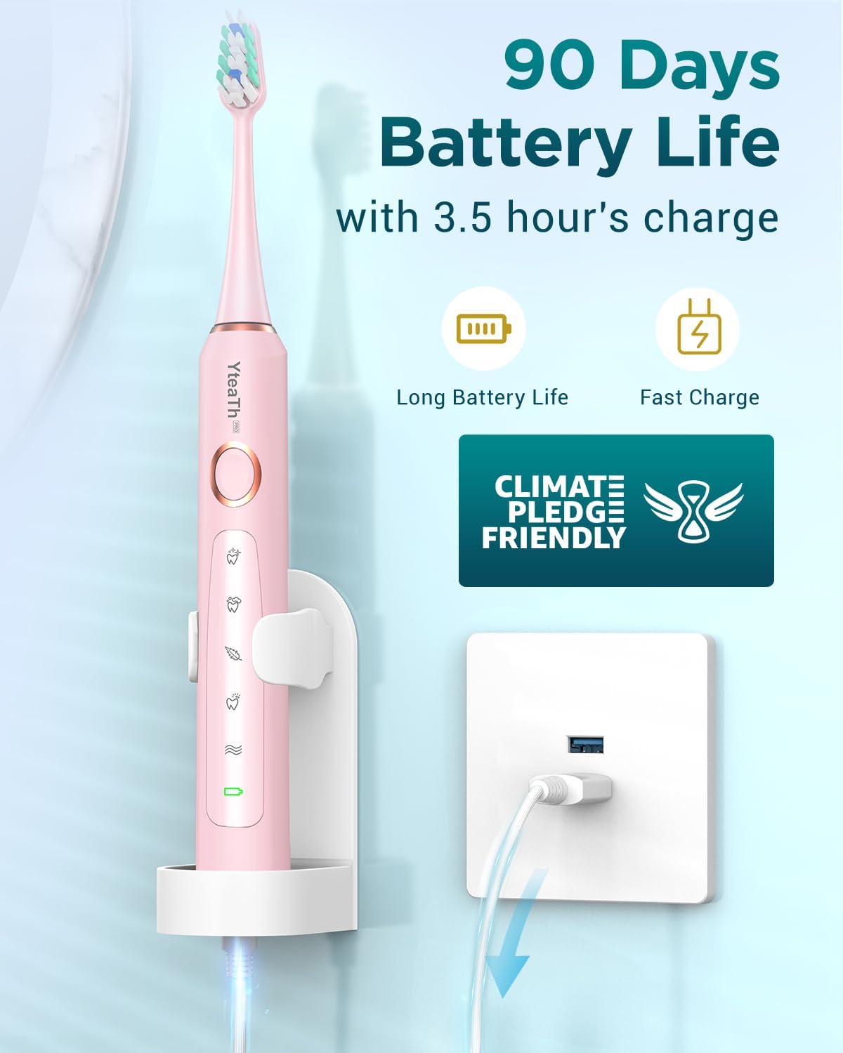 Detalle 2 de Electric Toothbrush for Kids and Women 90 Days