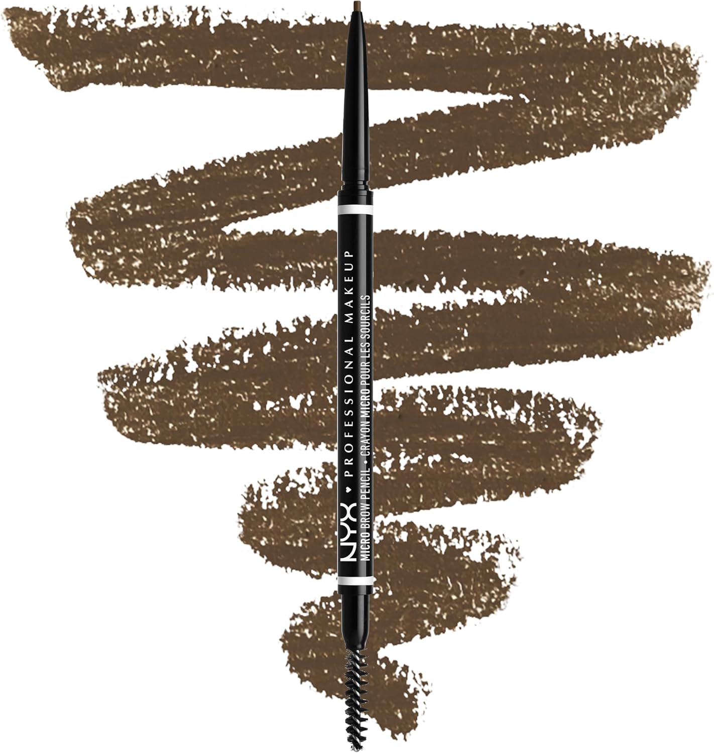 Detalle de NYX Professional Makeup Matita Sopracciglia Micro Brow Pencil – Ash Brown (Due lati con matita automatica e scovolino)
