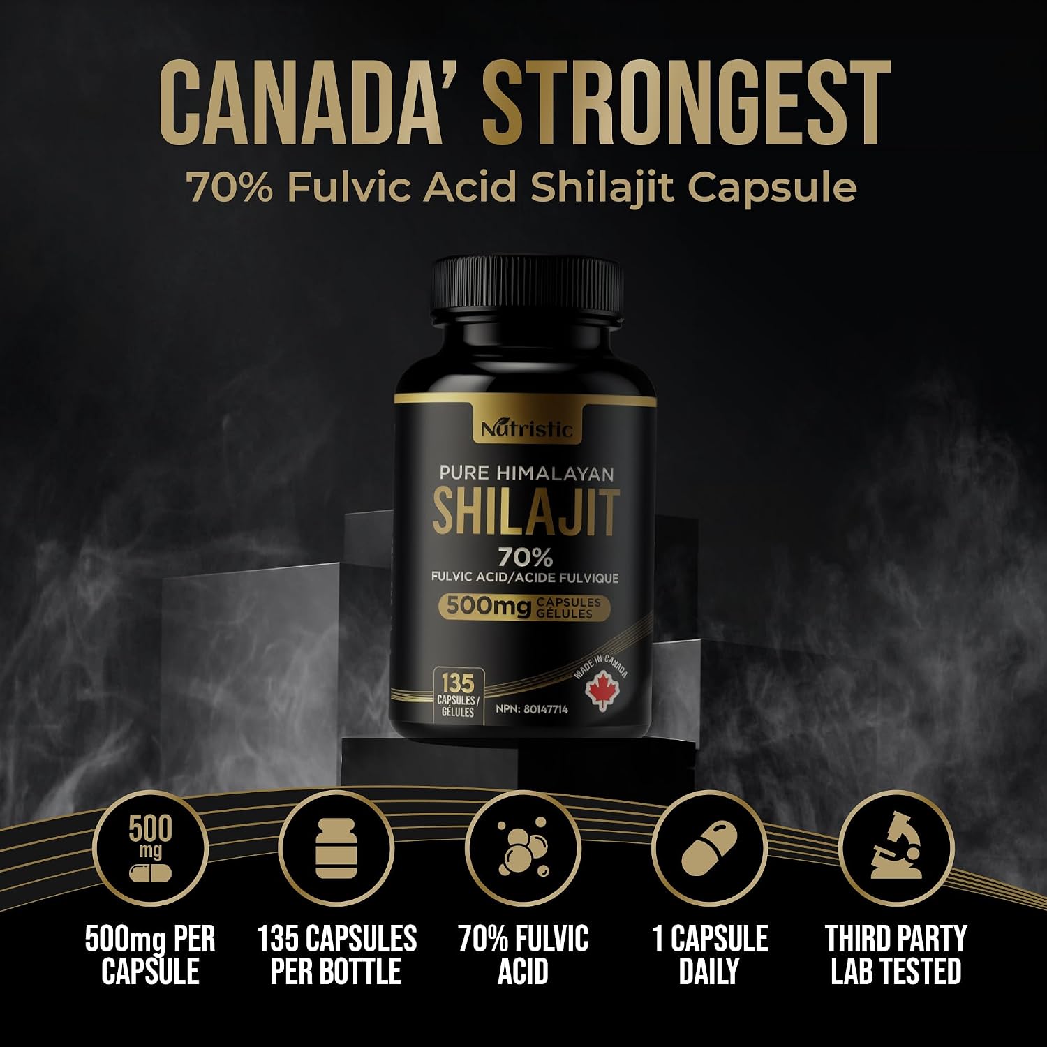 Thumbnail 4 de Nutristic Shilajit Capsules 500 mg