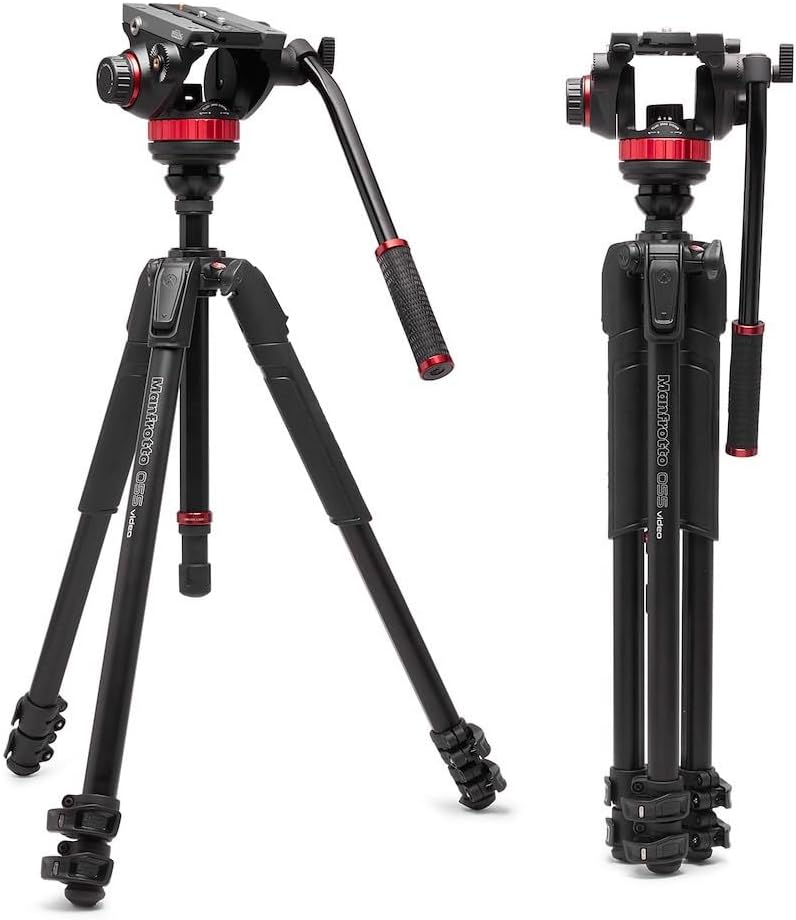 Thumbnail 6 de Manfrotto 055 Trépied Vidéo avec Rotule Fluide 502 – Fibre de Carbone, colonne à mise à niveau et verrouillages