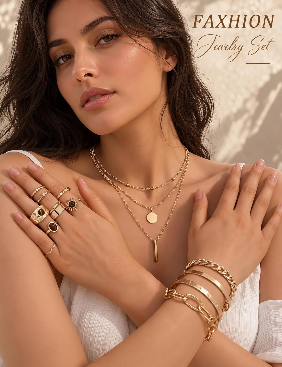 Detalle 2 de FAXHION Western Jewelry Set, 73-Piece