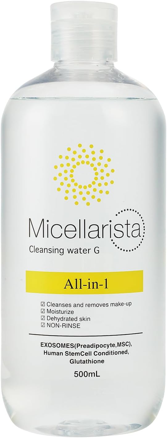 Detalle de 黒ばら本舗 ミセラリスタ ミセラクレンジングウォーターG 500ml、まつエク対応・緑茶の香り