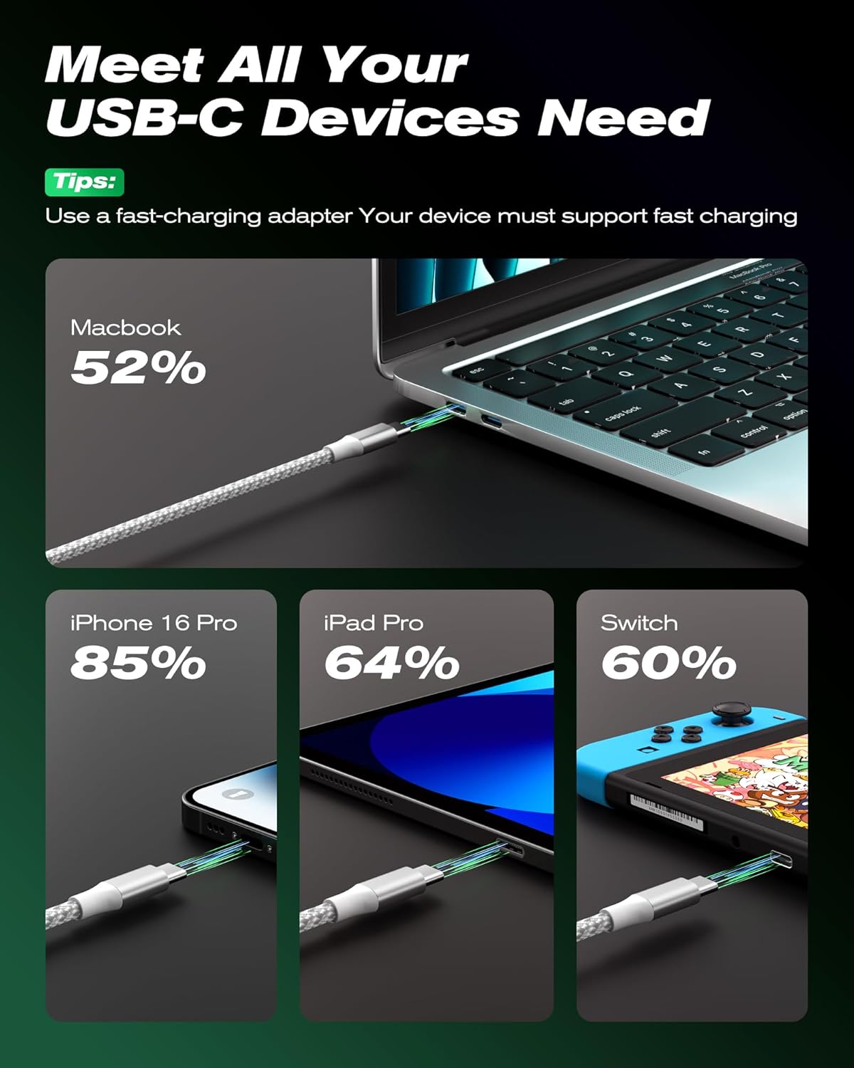 Thumbnail 6 de SwaggWood USB C Cable 60W