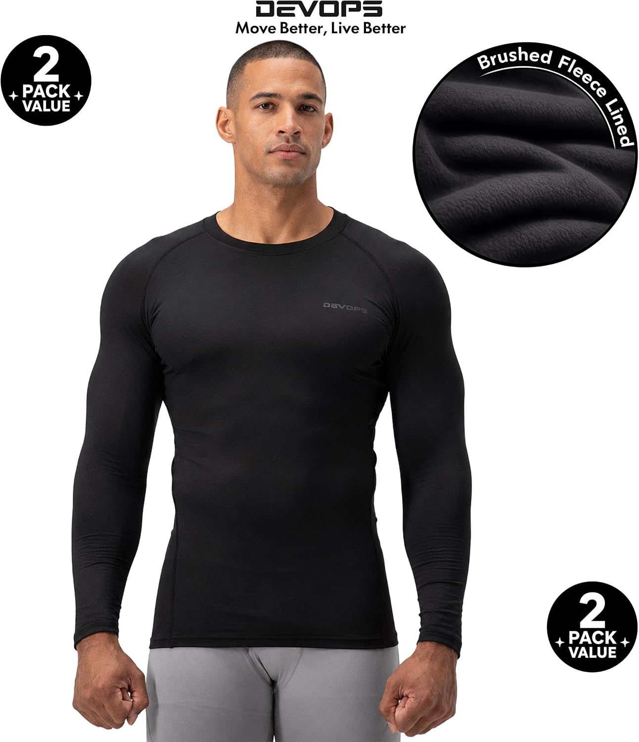 Thumbnail 1 de DEVOPS 2-Pack Thermal Compression Shirt