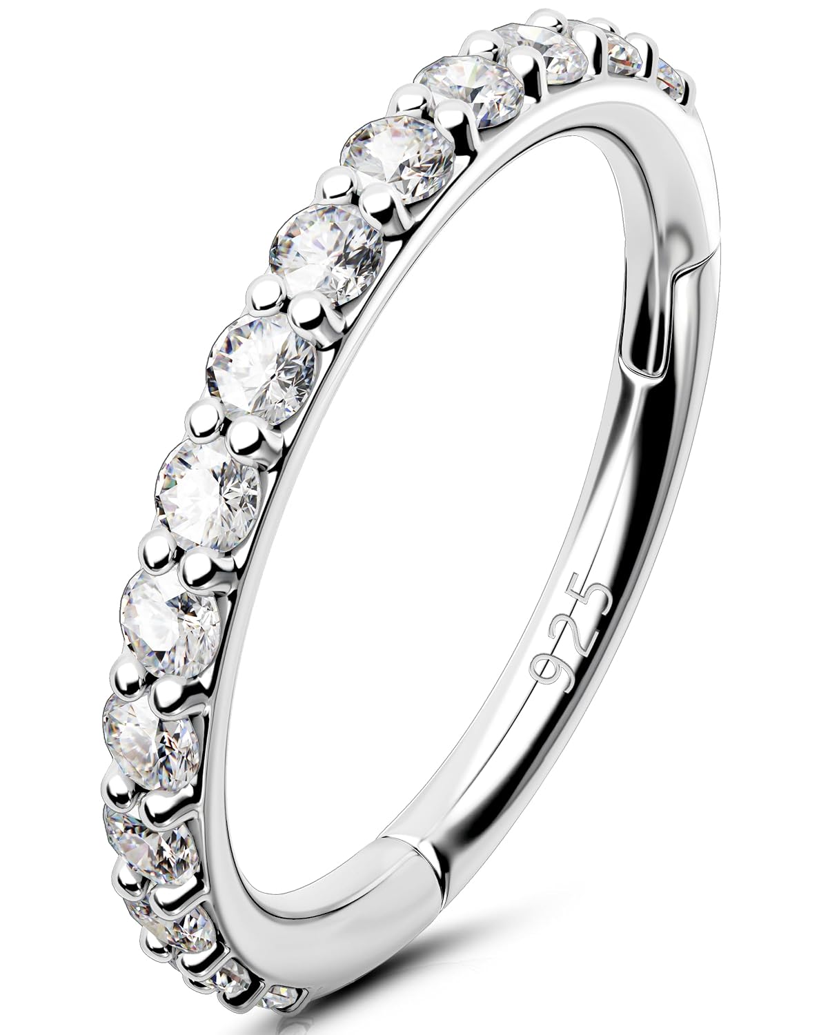 Detalle de OUFER 18G Anello Naso Argento 8 mm