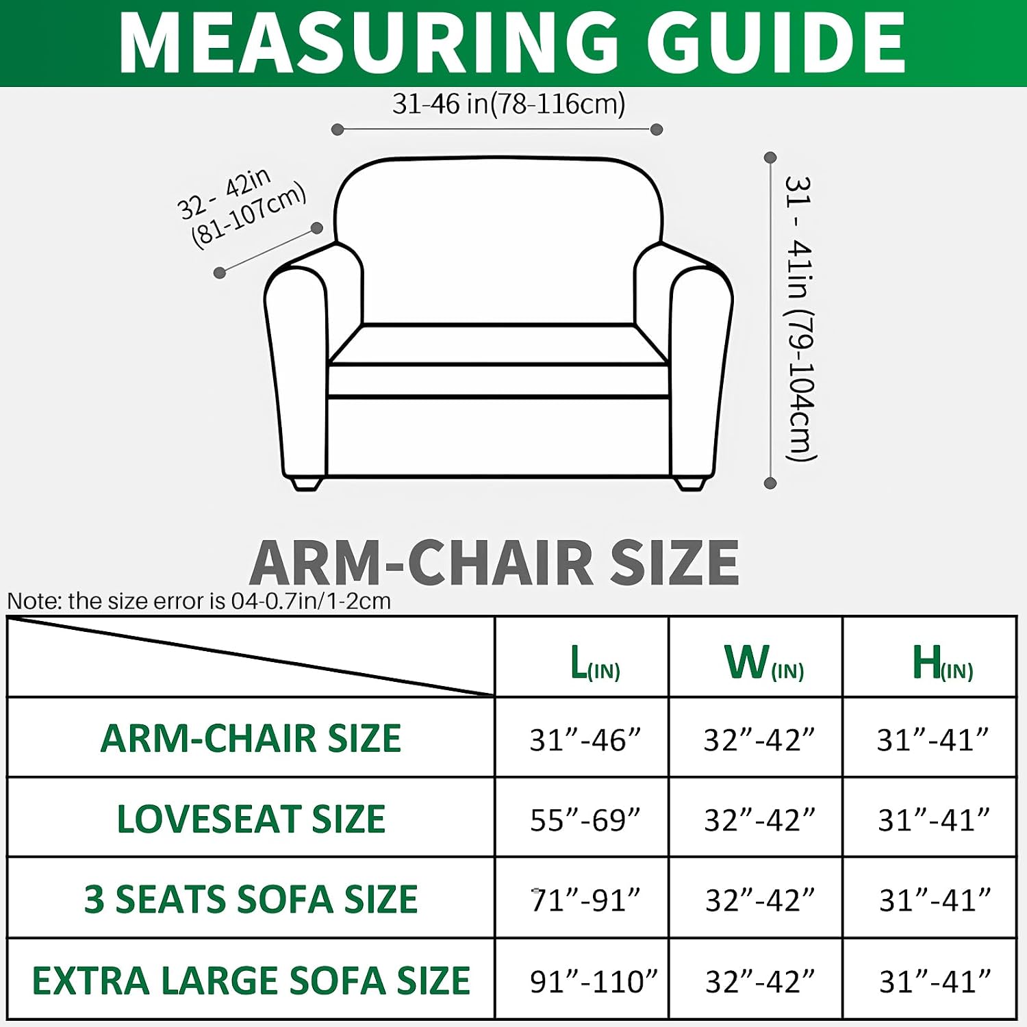 Thumbnail 5 de MAXIJIN armchair slipcover Small