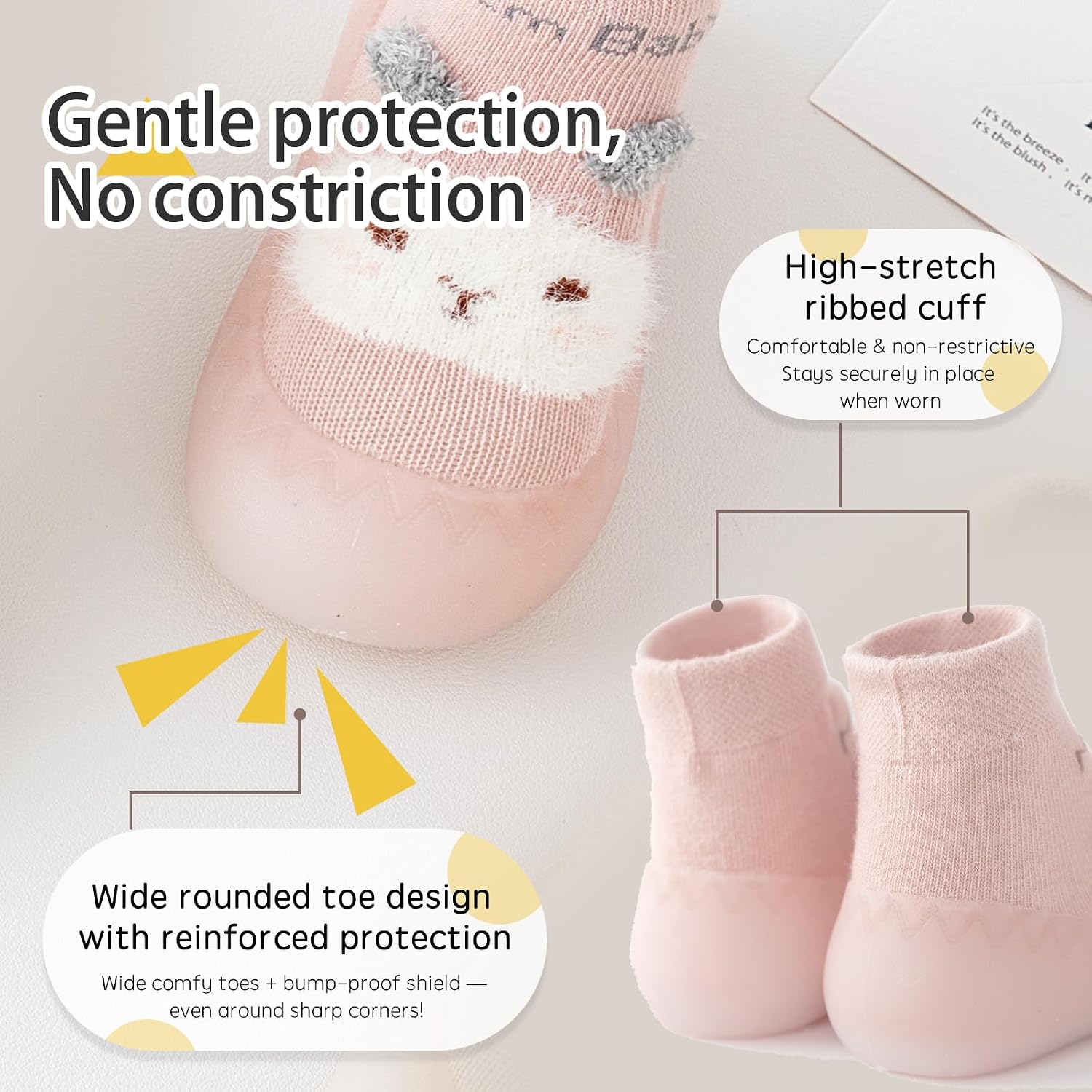 Thumbnail 2 de Baby first walking shoes anti-slip slipper socks (toddler infant) – breathable non-slip sole
