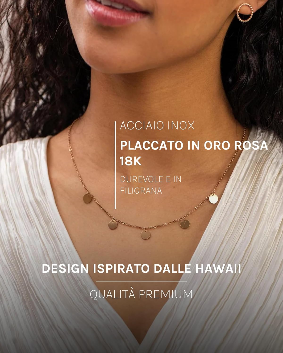 Detalle 1 de Purelei Kalea collana in oro rosa