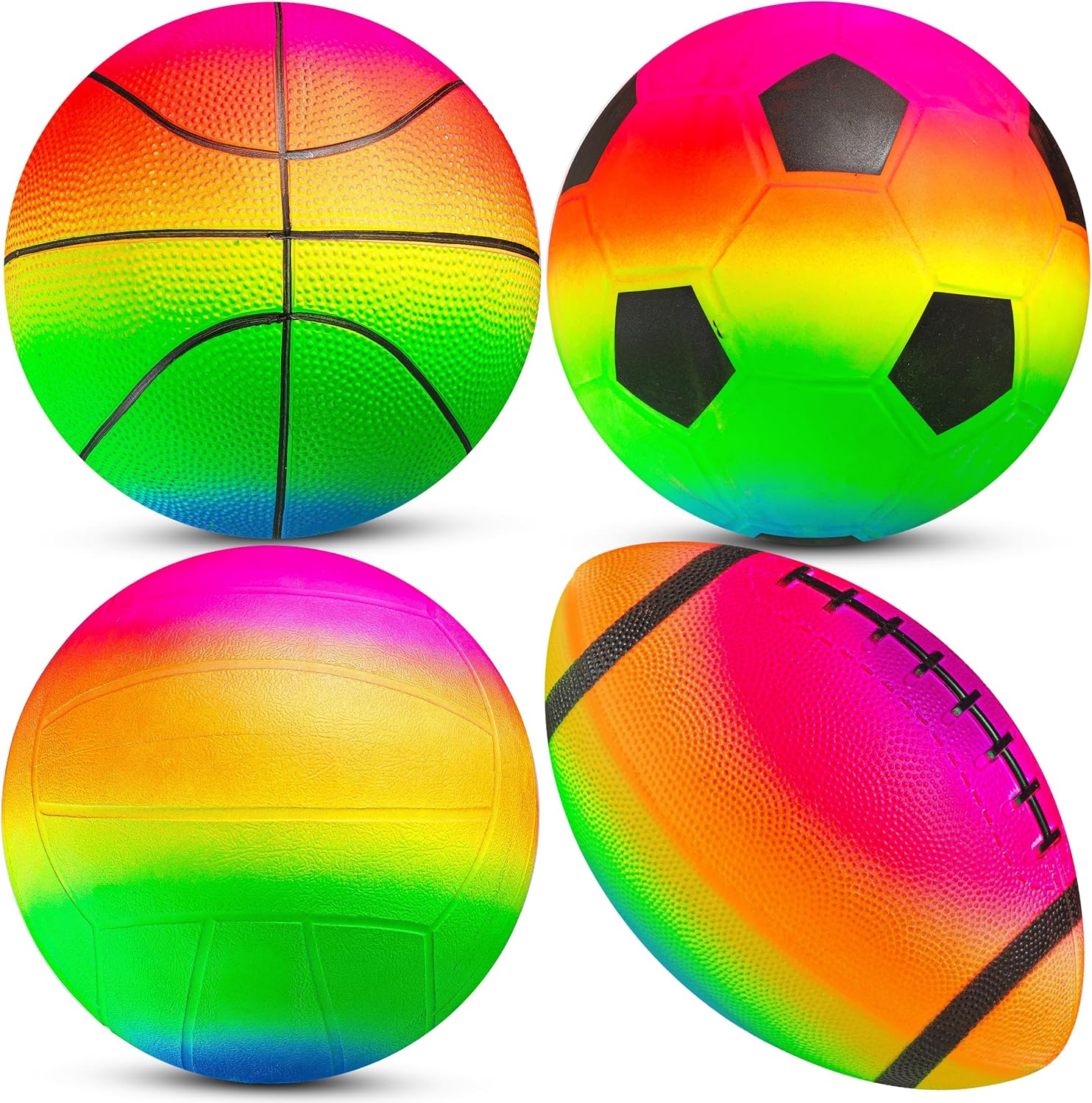 Thumbnail 6 de PlayBolt Sports Balls for Kids 4-Pack 5-inch