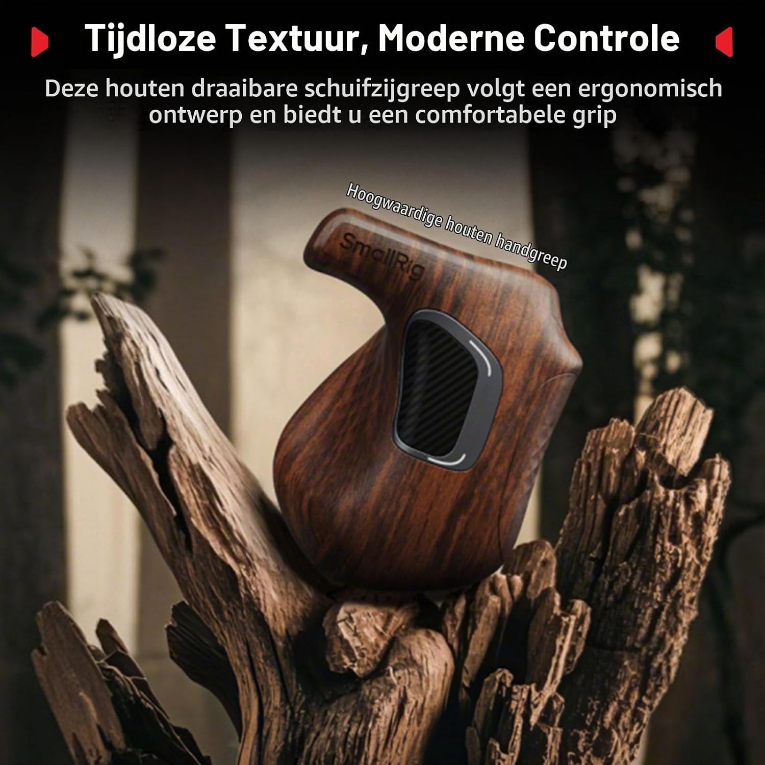 Thumbnail 5 de SMALLRIG 5193 draaibare houten handgreep voor ARRI-rozet, rechts, 15 kg