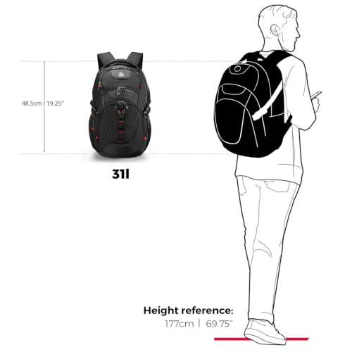 Thumbnail 8 de Swissdigital Design Laptop Backpack SD803-01: A Practical, RFID-Protected Carry with USB Charging