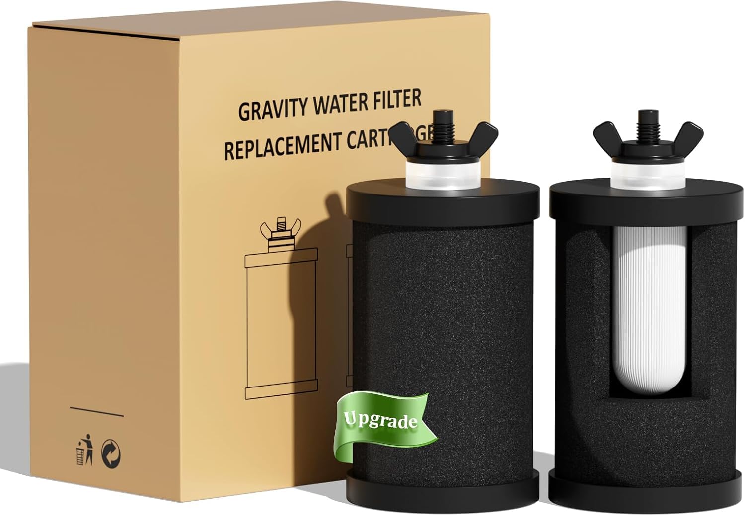 Purewell BB8 Éléments de Purification de Rechange – 2 Filtres pour Purificateurs d'eau, compatibles avec les systèmes d'ultrafiltration par gravité