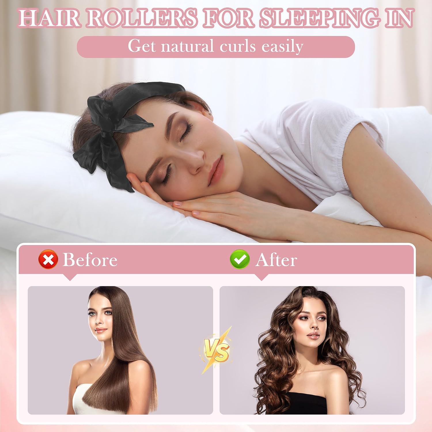 Thumbnail 4 de Heatless Hair Curlers, 55-inch