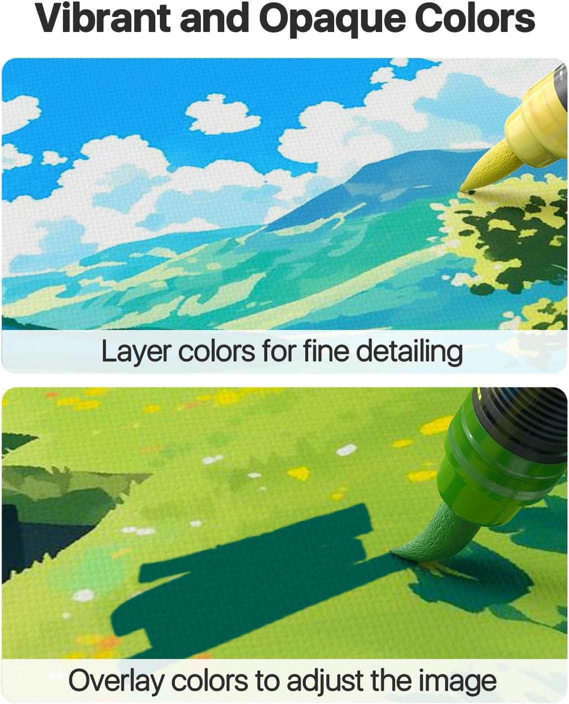 Thumbnail 3 de JusArt Acrylic Paint Markers, 30 Colors
