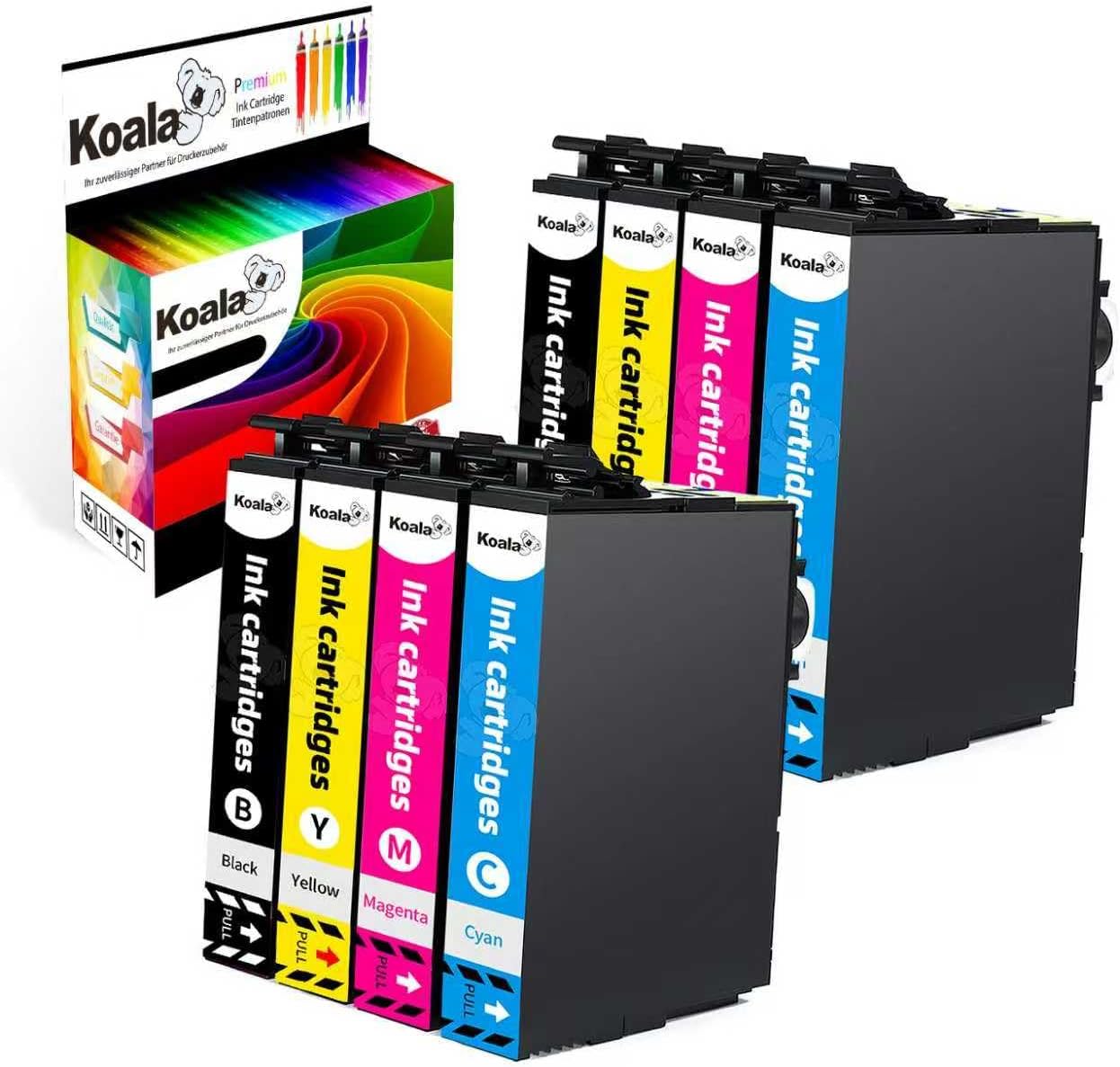 Koala 604XL Cartucce Compatibili (10 Pack) per Epson XP/XW e WF, 4Nero + 2Ciano + 2Magenta + 2Giallo