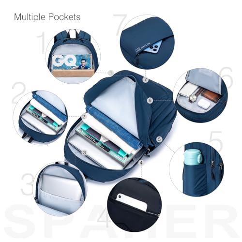 Detalle de SPAHER Mochila de Viaje Cabina ✈️ 25L Impermeable Hombre y Mujer