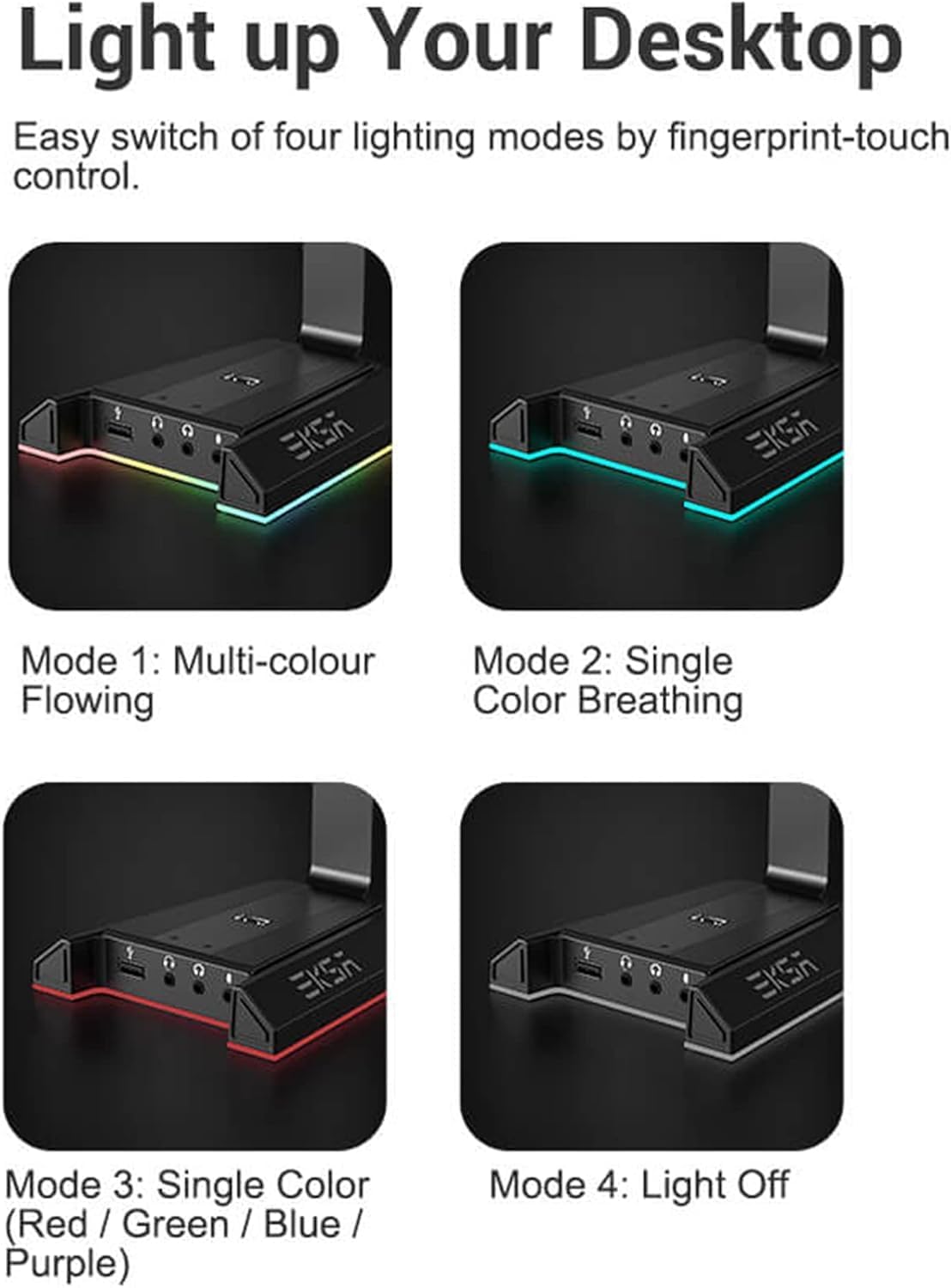 Thumbnail 6 de EKSA Soporte para Auriculares RGB 7.1