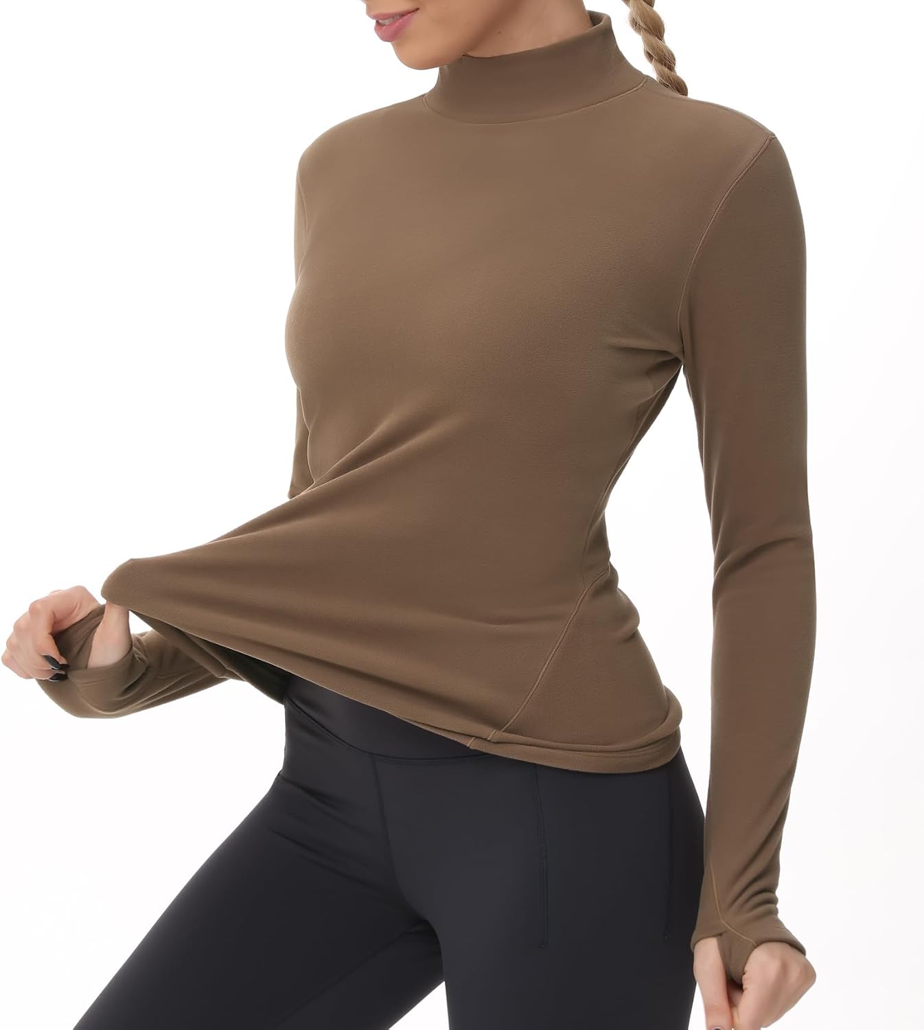 Detalle 2 de THE GYM PEOPLE Thermique col roulé femme