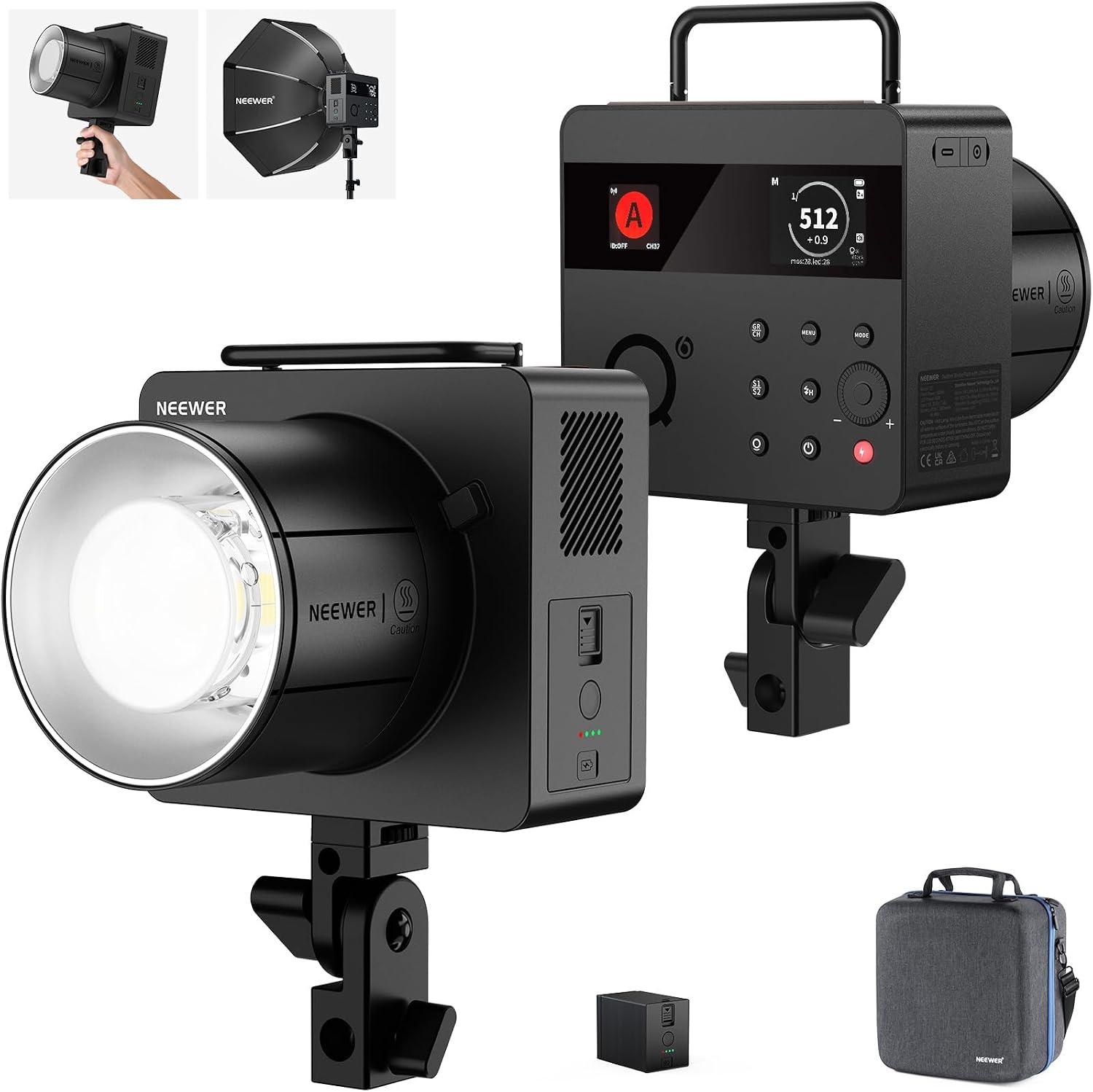NEEWER Q6 600Ws Outdoor Studio Flash
