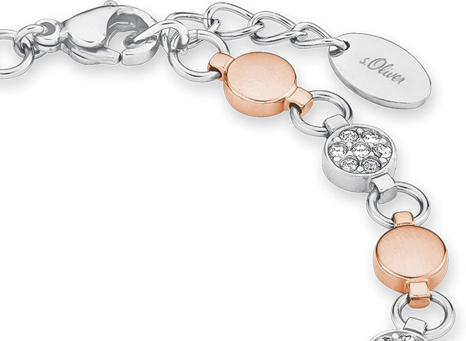 Thumbnail 2 de s.Oliver Armband 925 Silber Edelstahl 18+3 cm