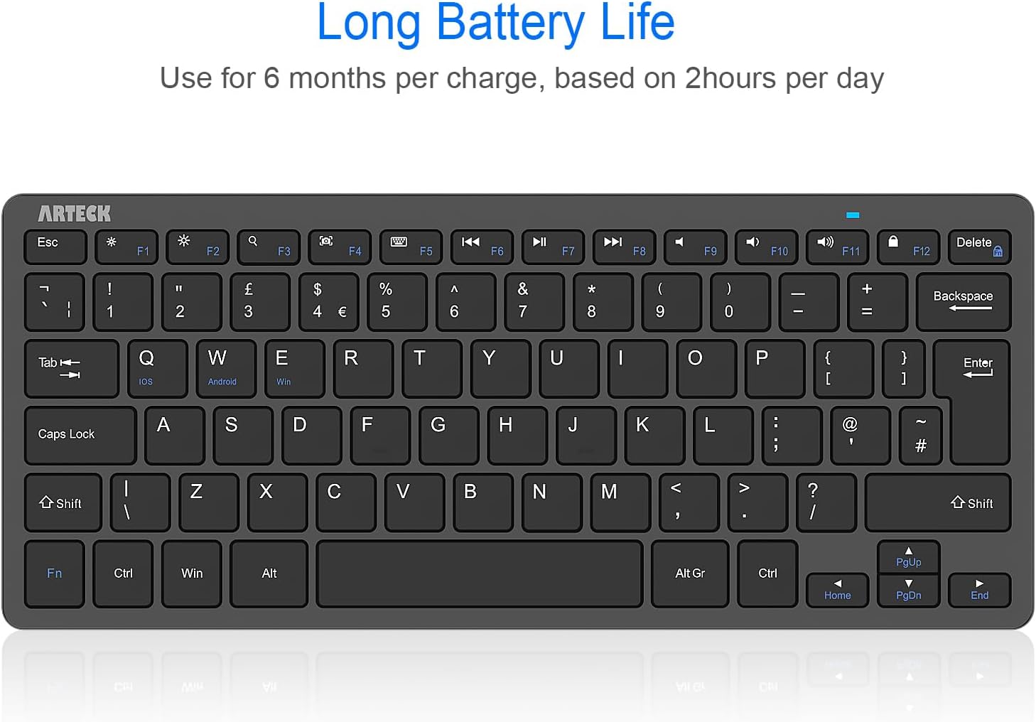 Thumbnail 4 de Arteck Ultra-Slim Bluetooth Keyboard 10.2-inch ⌨