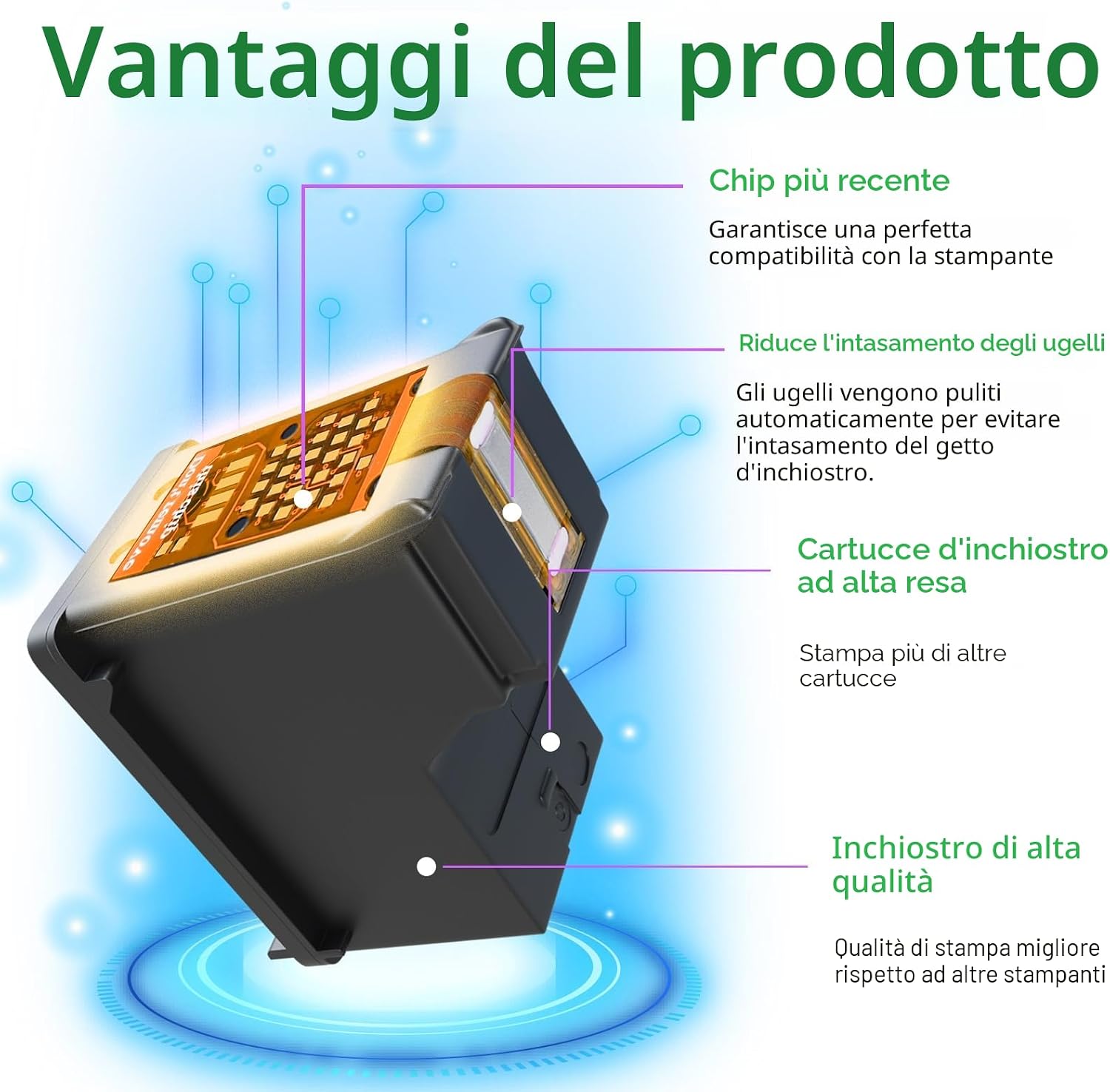 Thumbnail 2 de Lemero 560/561XL Cartucce compatibili per Canon Pixma TS5350/TS7450 – 2-pack (nero+colore)