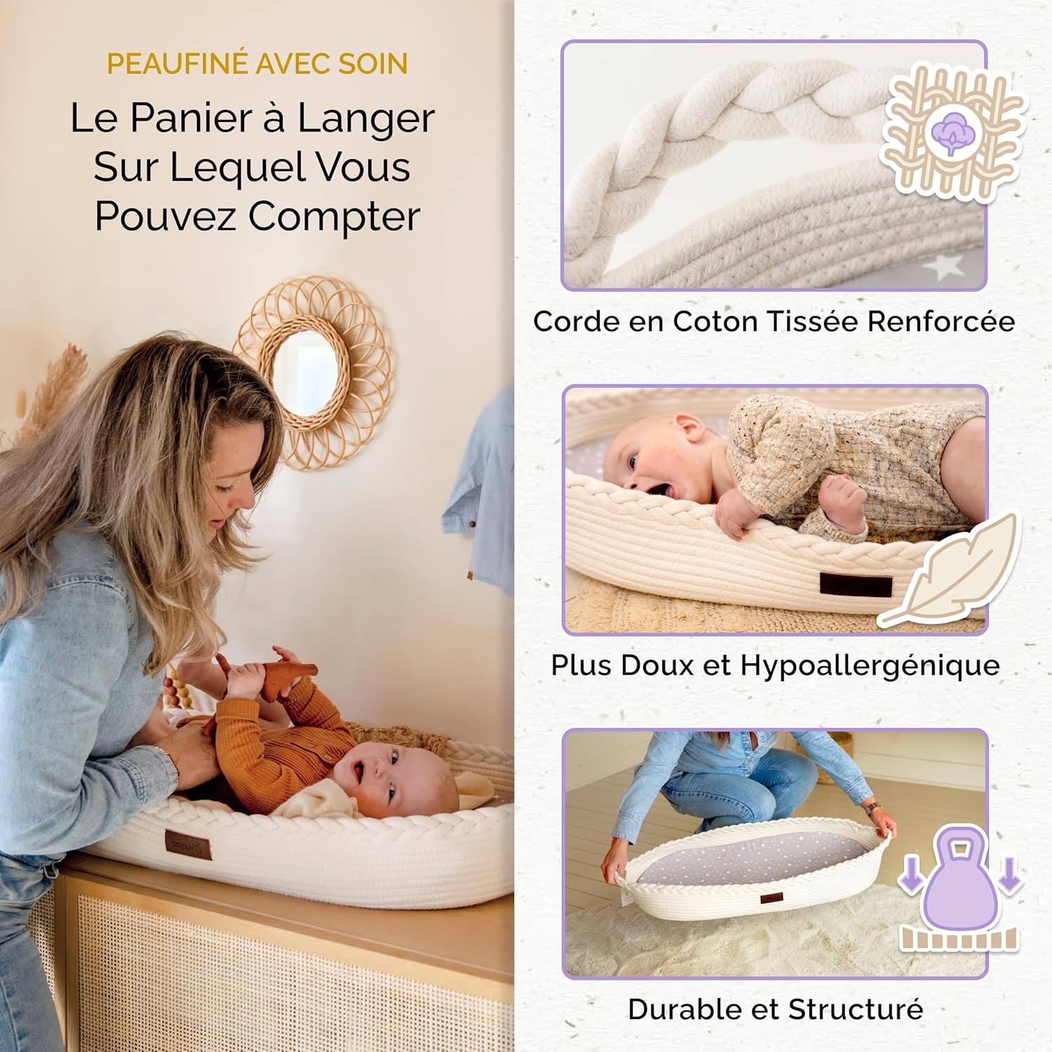 Detalle de Yunioo Matelas à Langer 79 cm