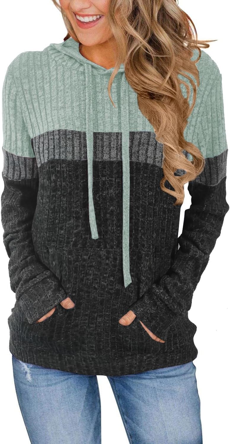 Thumbnail 5 de MixShe Color Block Knit Hoodie