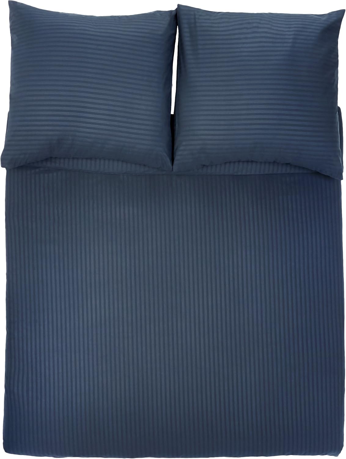 Thumbnail 1 de Amazon Basics Bettwäsche 3-teilig Mikrofaser, 200x200 cm, marineblau gestreift