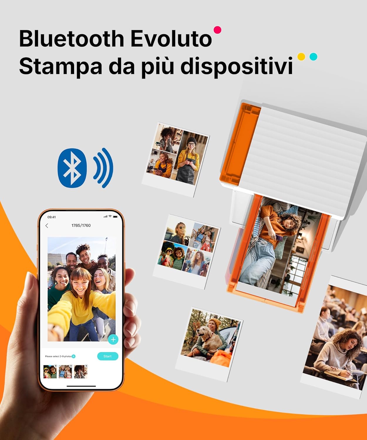Thumbnail 2 de Liene Amber M110: Stampante Fotografica Portatile con Doppio Vano per Smartphone